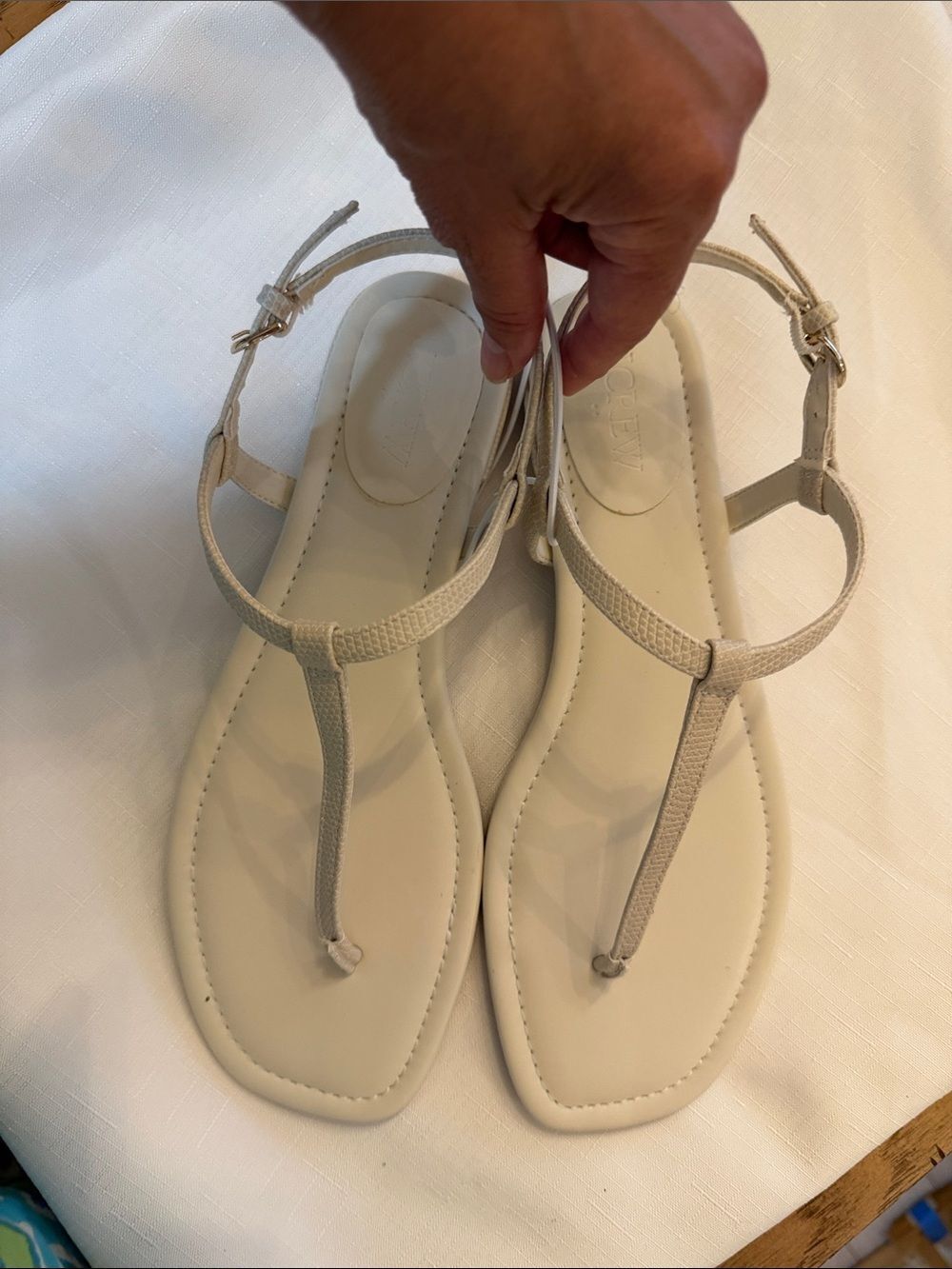 J. Crew Amy thong sandals. New